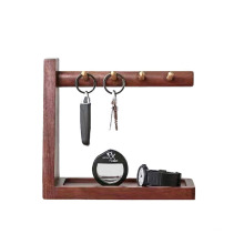 Porta-chaves de madeira maciça para uso doméstico